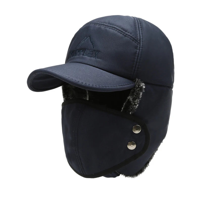 Outdoor Hat Winter Thick Lei Feng Hat Men's Warm Winter Hat Bicycle Hat Winter Hat